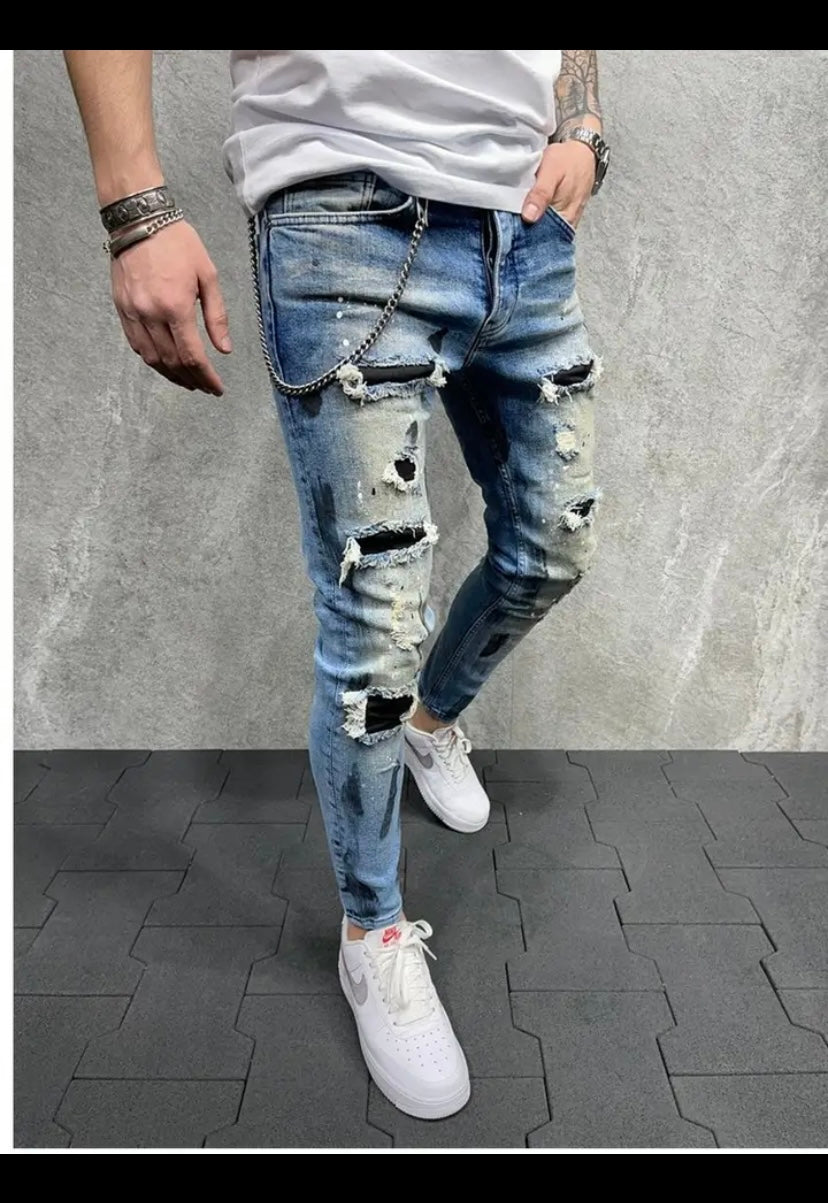 jeans de parches