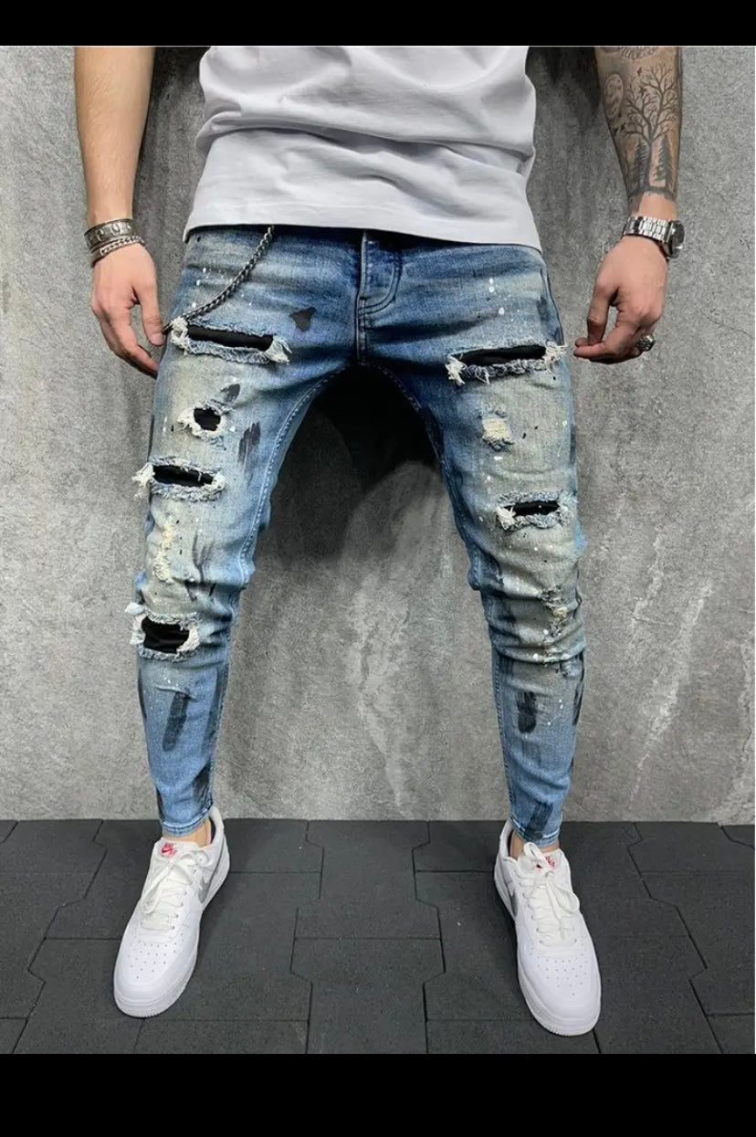 jeans de parches