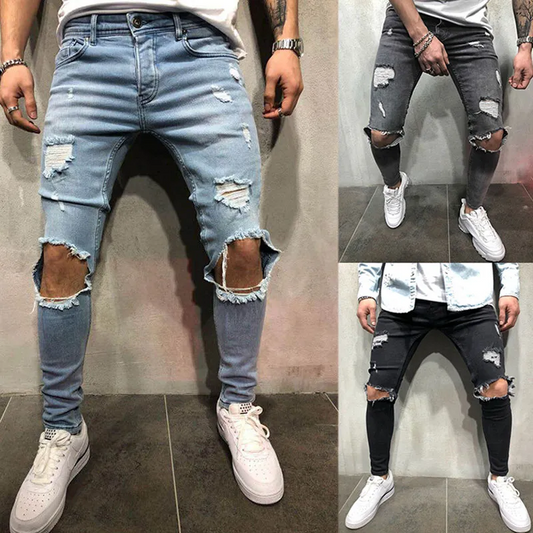 Jeans rotos para hombre