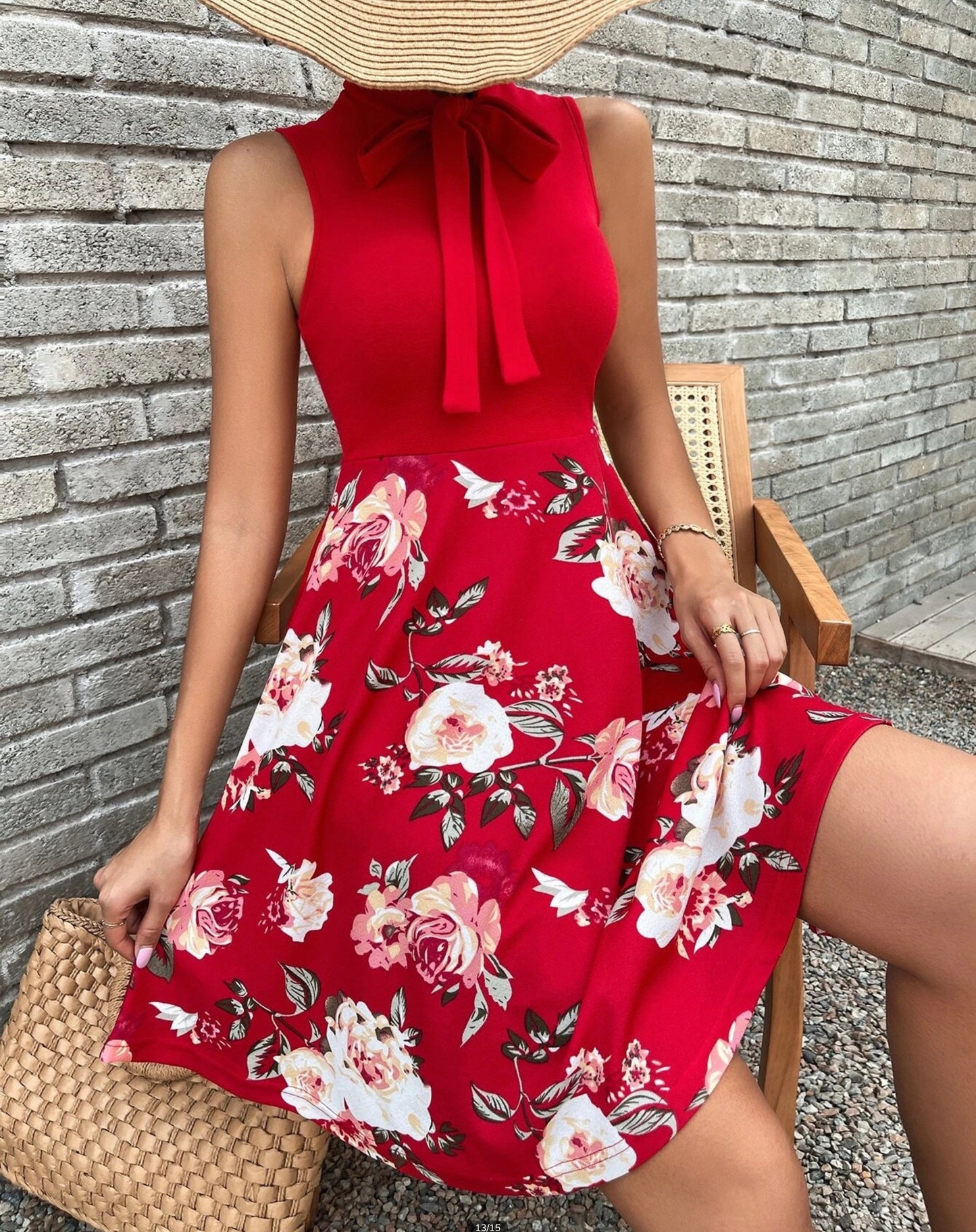 vestidos de flores para dama