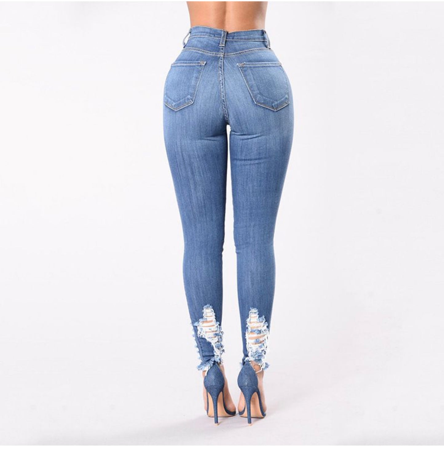 jeans rasgados para dama